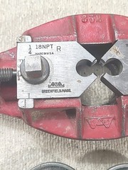 Vintage GTD Greenfield Pipe Threader No.2 &ndash; Dies & Accessories, 34&Prime; Tool