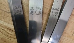 Proto J000TL 1/2&Prime; x 12&Prime; 25 Blade Long Feeler Gauge Set with Steel Blade Holder