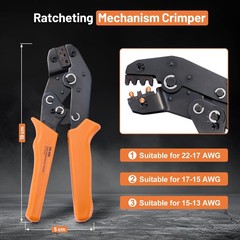349 pcs Pin Connector Kit, Automotive Electrical Wire Connectors | Crimping Tool