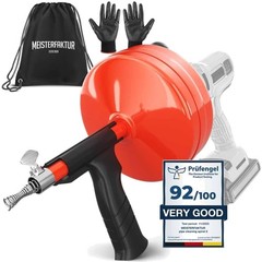 Revolutionary 50 FT Drain Auger &ndash; Effortless Unblocking with Drill Attachment