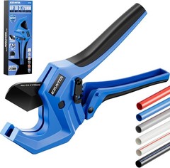 Ratchet PVC Pipe Cutter, Cuts Up to 3&Prime;, Heavy-Duty Aluminum Ratchet Tubing Cutte
