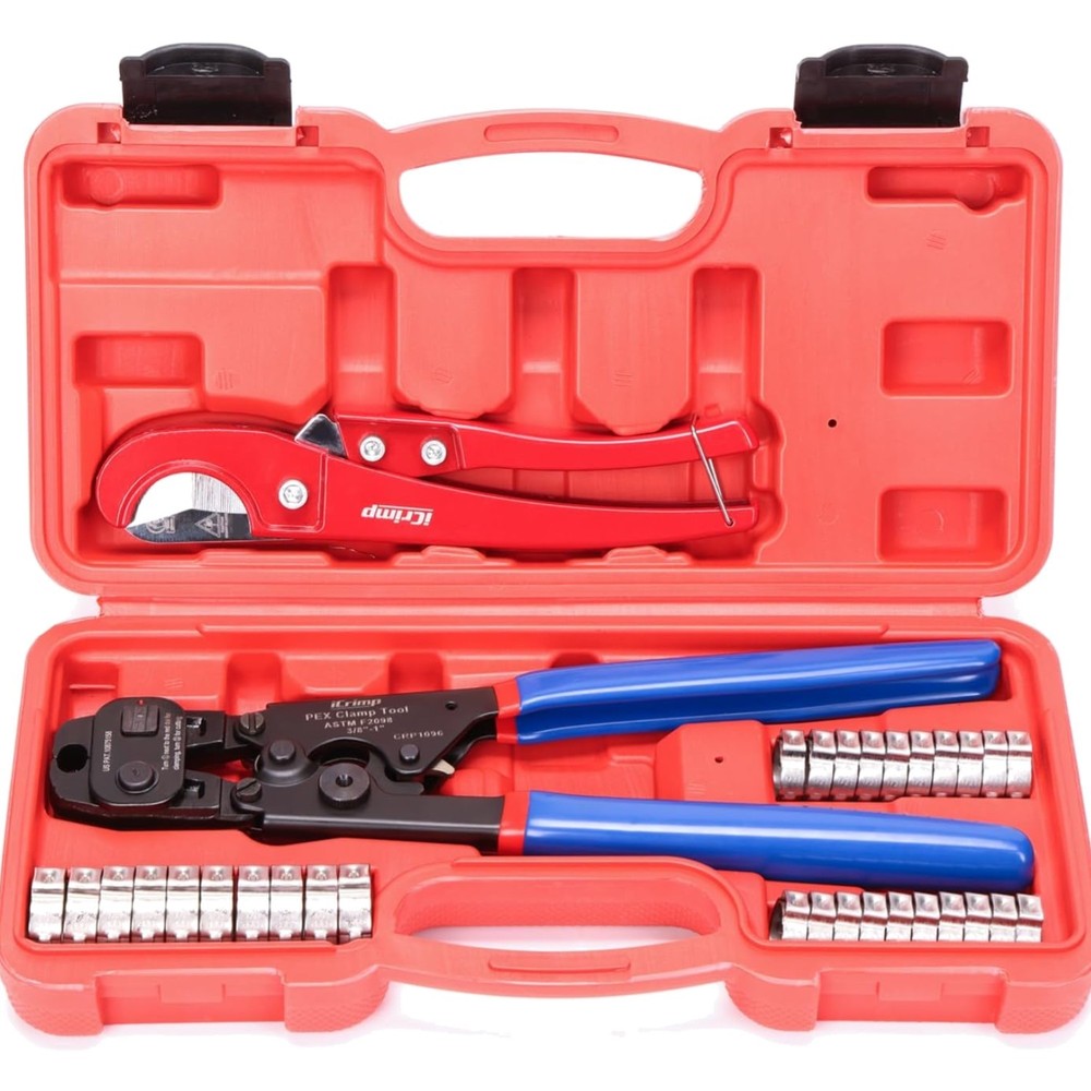 Ratchet PEX Cinch Tool with Removing Function for 3/8-in, 1/2-in, 3/4-in, 1-i&hellip;