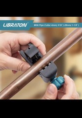 Mini Tubing Cutter 3/16&Prime; to 1-1/8&Prime; + Deburring Tool for Copper Aluminum