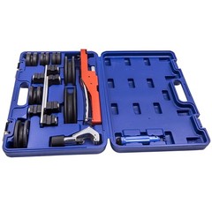 Pipe Tube Bender HVAC Refrigeration Ratchet Bending Heads Supports Tool Kit Set