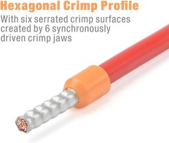 iCrimp Wire Ferrule Crimping Tool, Hexagonal Crimp Profile, Self-adjusting Wire