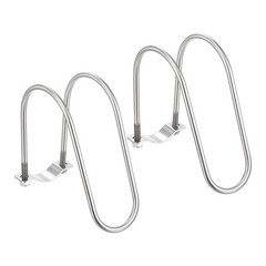 2pcs Cross Pipe Clamp 50mm x 90mm (1.97&Prime; x 3.54&Prime;) M8 Stainless Steel Tube Buckle