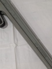 Irwin Straight Pipe Wrench: 3" Jaw Capacity, 24" OAL, Aluminum 2074124