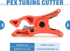 PEX Expansion Tool Kit with Expander Heads Pipe Cutter Ring Removal PEX Tool