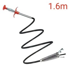 4 Claw Flexible Drain Grabber Telescopic Sewer Snake Pipe Cleaner Hair Clog 1.6