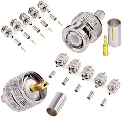 Swpeet 14Pcs Professional Coaxial Cable Tool Kit, Ratcheting Wire Terminal Coaxi