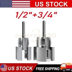 2pcs Integrated Internal & External Pipe Threading-Tool,PVC Pipe Threader Kit