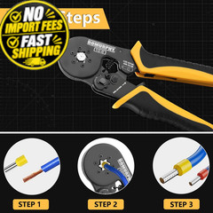 Ferrule Crimping Tool Kit with Wire Connectors, AWG24-8 0.25-10mm&sup2;/24-8AWG