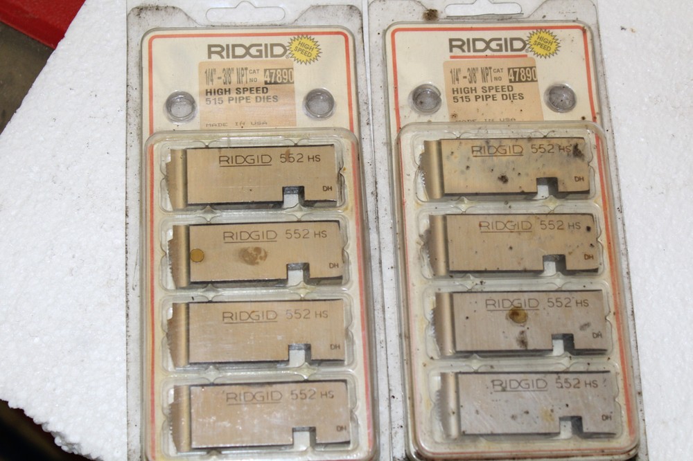 Ridgid 47890 1/4&Prime; &ndash; 3/8&Prime; NPT High Speed Mono 515 pipe dies
