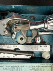 Vintage Imperial Tubing Tool Kit 1225-F Flare & Cutting Set w Metal Case