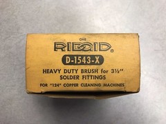 Ridgid 3 1/2&Prime; Fitting Brush D-1543X 42315 for 124 Copper Cleaning Machine