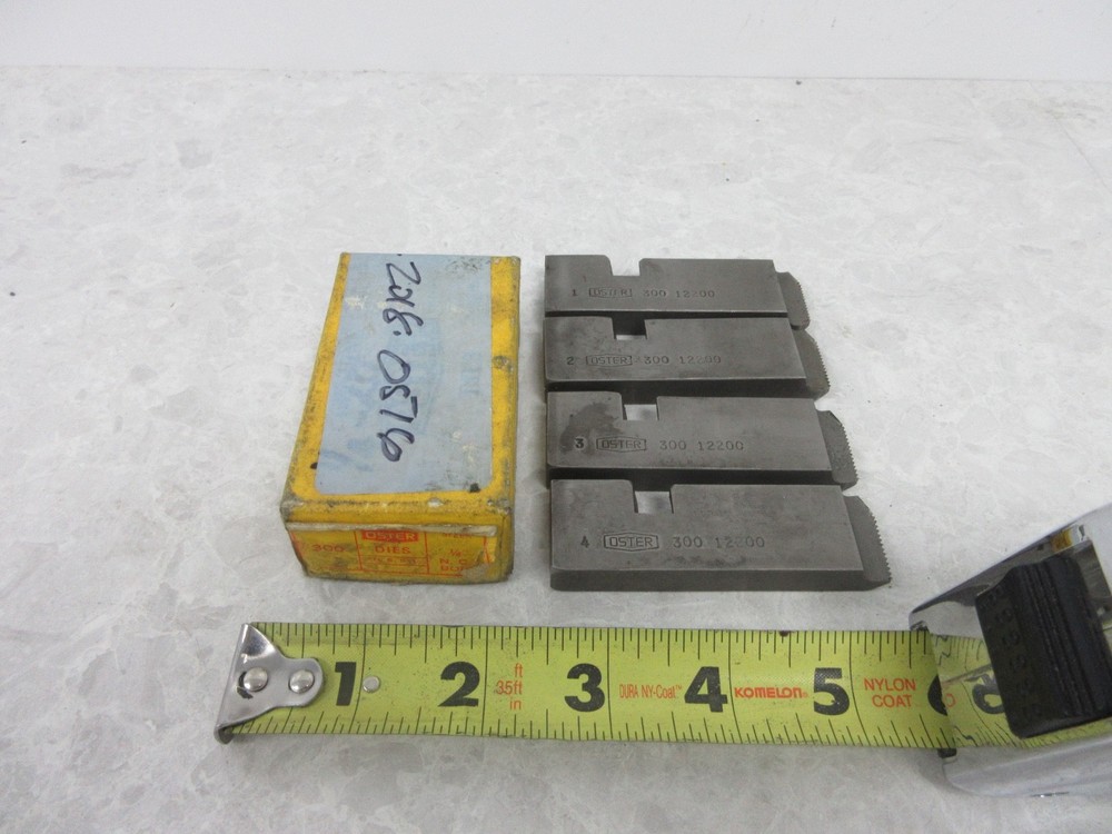 SET OF 4 OSTER GEOMETRIC THREADING DIE 300 SERIES, 1/4&Prime;, Y0226