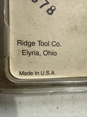 RIDGID 47785 Stainless Pipe Dies 1/2&Prime;-3/4&Prime; NPT High Speed Universal Lightly Used
