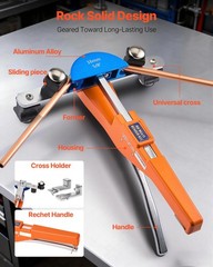VEVOR Tubing Bender Kit Ratcheting Pipe Bender Forward Reverse Color Aluminium