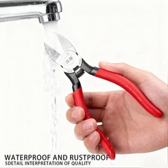 6.5 Inch Flush Cutters &ndash; 2 Pack Spring Loaded Wire Cutting Pliers for Crafts,