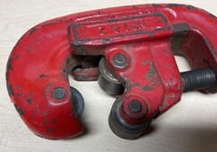 Vintage No. 1-2 Rigid No. 1 Heavy Duty Pipe Cutter Tool 1/8&Prime; to 1-1/4&Prime;