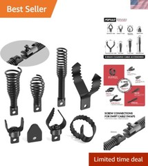 8-Piece Drain Snake Cutter Heads Steel 5/16&Prime;-3/4&Prime; Easy Installation for Cleaning