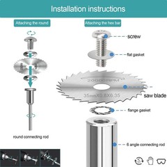 &ldquo;9PCS PVC Pipe inside Cutter Set (6Pcs Rotary Drill Saw Blades with 1/4&Prime;&rdquo; Hex Sh