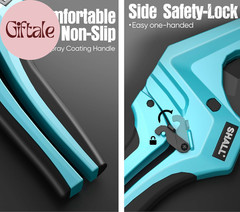 PVC Pipe Cutter, Cuts up to 2-1/2&rdquo;, Heavy-Duty Aluminum Ratchet Pipe Cutter Tool
