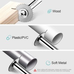 LitKiwi PVC Pipe Inside Cutter(4Pcs Saw Blades) 1 Kit(4PCS Blades), Silver