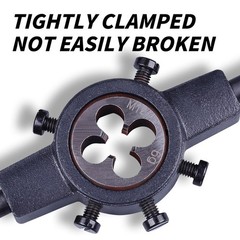 Die Handle Round Stock Wrench Knurled M7M9 25mm OD 25mmx9mm Threading Tool