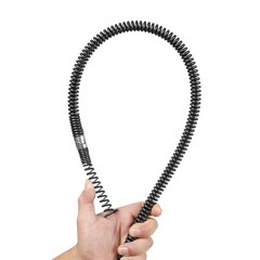 Uimoso Sectional Drain Cleaning Cable100FTx5/8In & 7 Cutters for 0.8&Prime;-3.9&Prime; Pipes