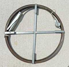 USED 1/2 x 50 FT FLAT STEEL tape MANUAL SEWER SNAKE, ROD