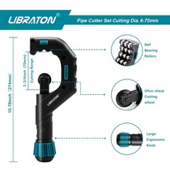 Libraton Copper Tube Cutter 1/4&Prime; to 2-3/4&Prime;, Tube Cutter, Heavy-duty Tubing Cu&hellip;