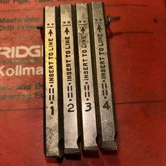 Ridgid 500B 48005 dies pipe threader 1/2-13&Prime; UNC Like 48235