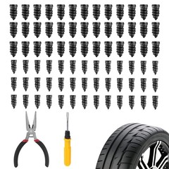 Screw in Tire Plugs 60PCS Heavy-Duty Kit &ndash; 30 Large & 30 Small for Car, Truck