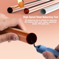 Free&Fast 8PCS Copper Pipe Cutter Expander Drill Bit Tools Set Swaging HVAC