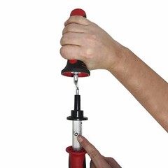 6 Ft Toilet Auger, Manual or Drill Powered with Drop Head for T-Junction Pipes