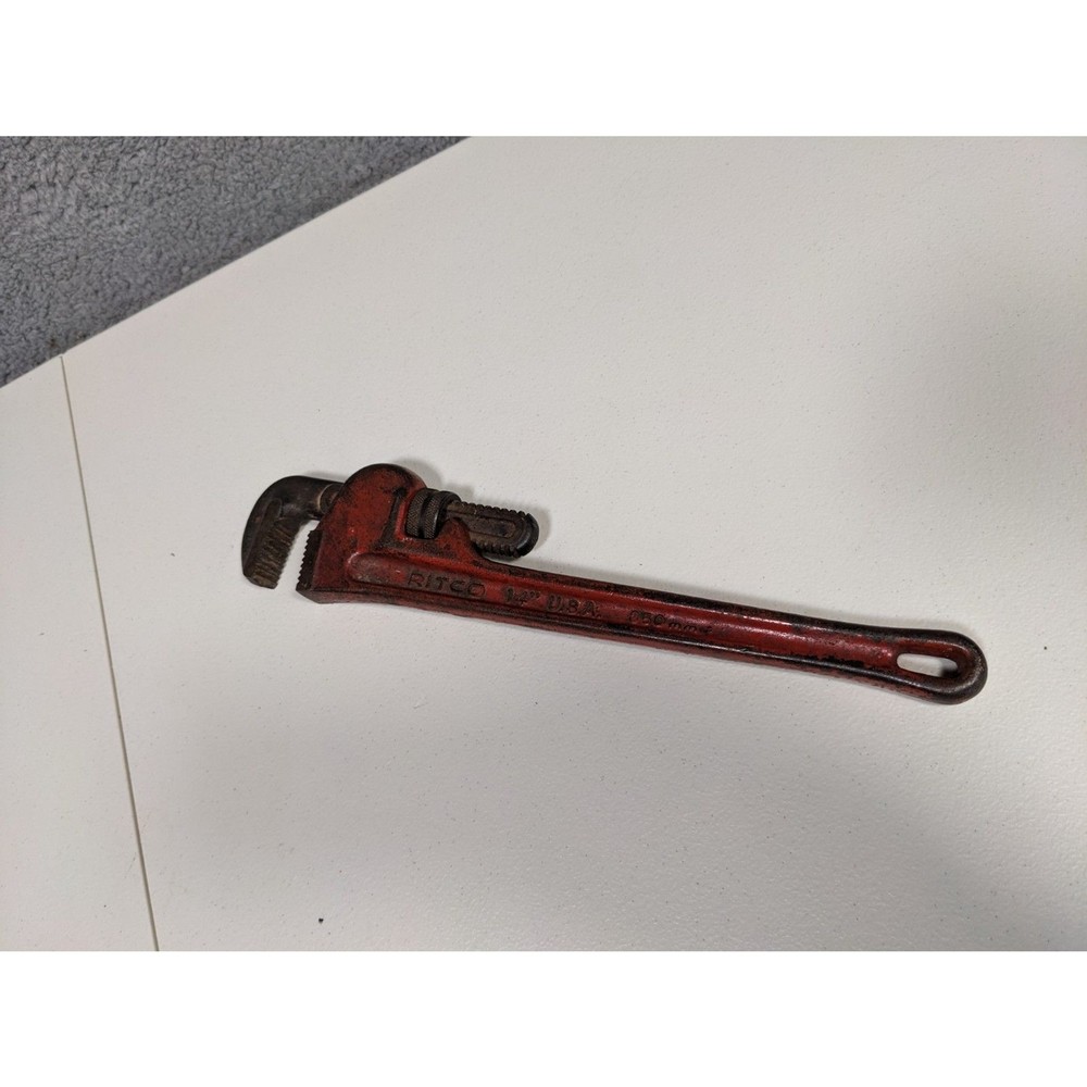 Ritco 14&rdquo; USA 350mm Cast Iron Pipe Wrench, Monkey Wrench