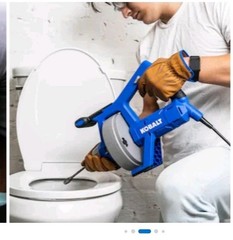 KOBALT 25-ft Corded Auto-Feed Drain Auger #4891703 1/4 Inch
