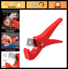 Plastic Pipe & Tubing Cutter, Single Stroke, 1/8&Prime; to 1-5/8&Prime; Size, Durable & Effi