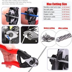 /Wire Rope Crimping Tool Up To 2.2mm With 240PCS 1/16&rdquo;Aluminum Crimping Loop Sl