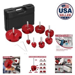 8 Piece PVC Pipe Reamer Set for Standard 1/2 Inch Drill PVC CPVC ABS Fitting