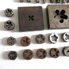 Large Lot of 117 Vintage Tap Die Pipe Threader Machinist Threading Tools
