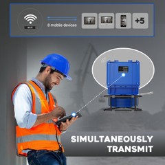50M WIFI Sewer Pipe Inspection Camera with Meter Counter 9&Prime; DVR 17mm Endoscopes