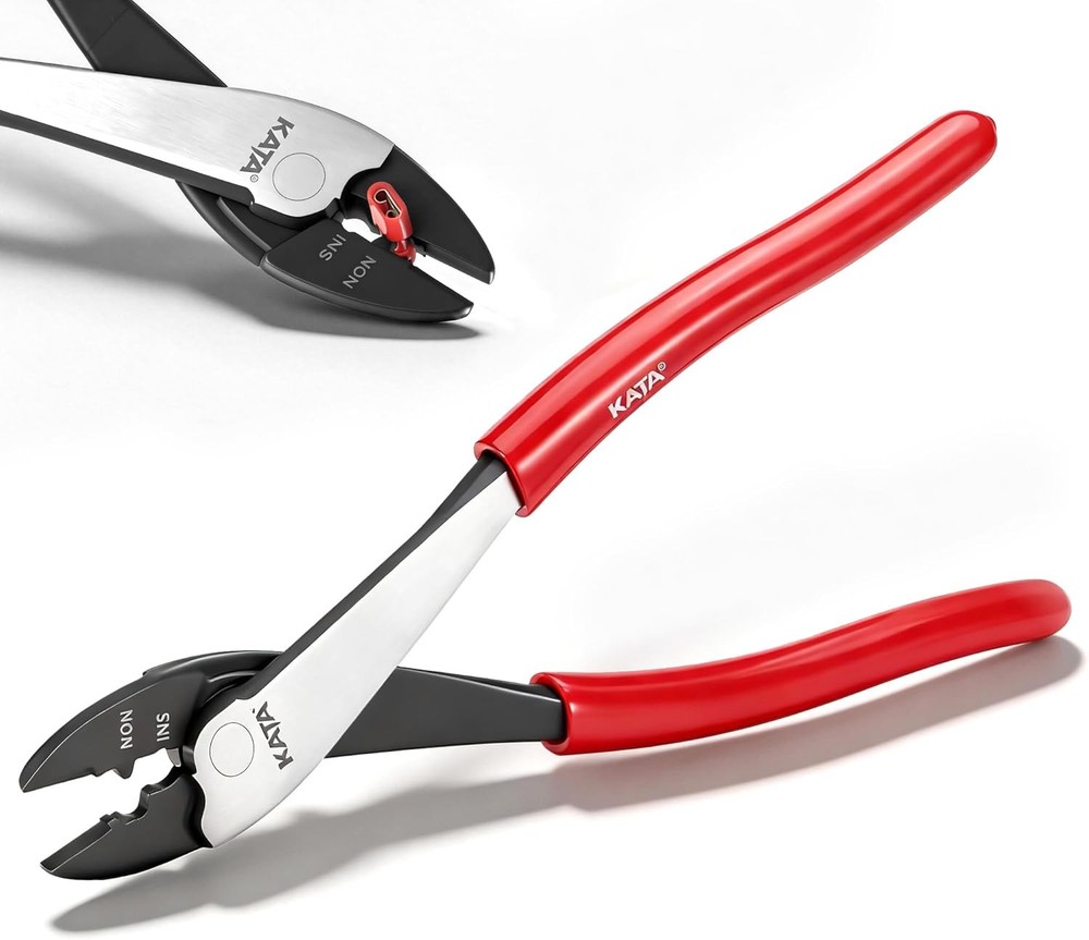 9.5&Prime; Wire Crimpers/Cutter Tool, 10-22 AWG Terminal Crimping Pliers | Insulated