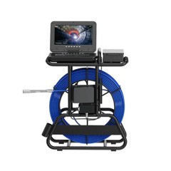 50m Sewer Pipe Inspection Camera 512hz Self-leveling Pipe Camera 10&Prime; Display