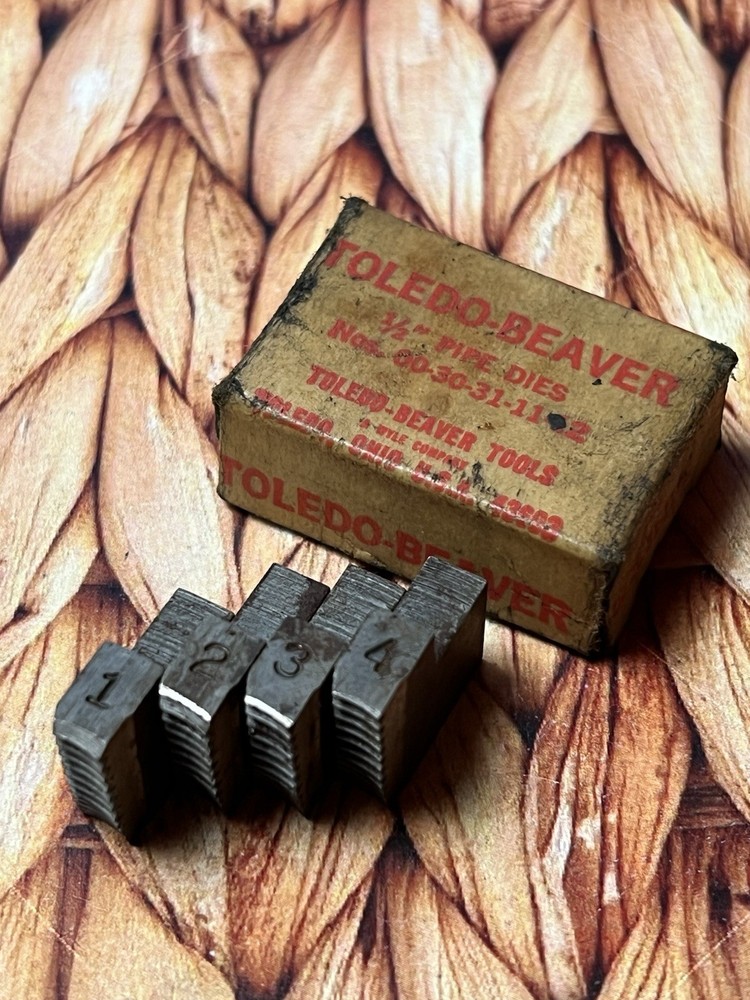 Toledo Beaver No 00-30-31-11-12. 1/2&rdquo; NPT Pipe Dies C1