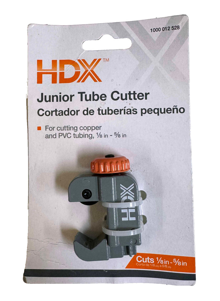 HDX Junior Tube Cutter for PVC & Copper Pipe Cuts 1/8&Prime;- 5/8&Prime; Size Pipes NEW