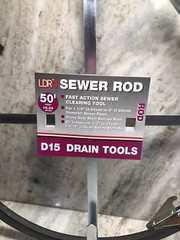 LDR Sewer Rod-Fast Action Sewer Clearing Tools 50 Foot/15.24meters