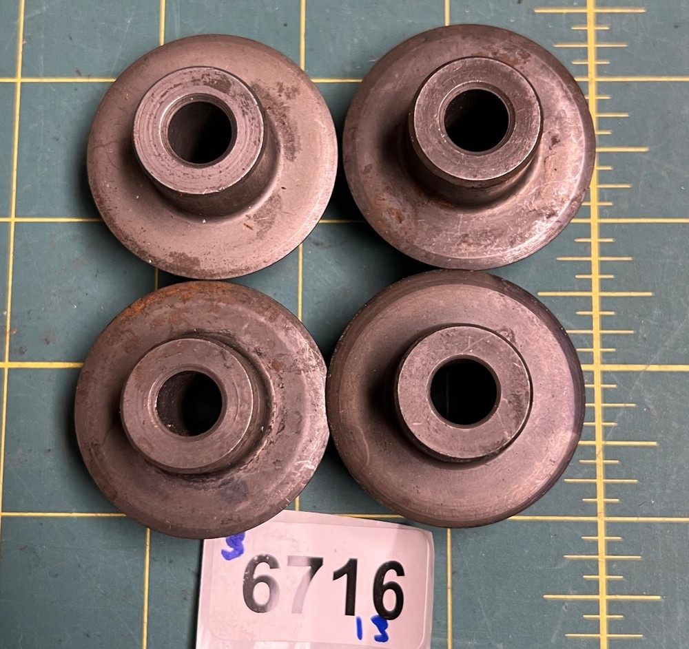 Lot 4 Ridgid Pipe Tubing Cutter Wheel: F-515 Thin Wheel for Steel 4CW50/R