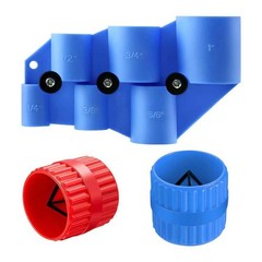 Pipe Deburring Tool Kit, 1/4&Prime; to 1&Prime; Depth Gauge, 1/8&rdquo; 1-5/8&rdquo; Inner&hellip;